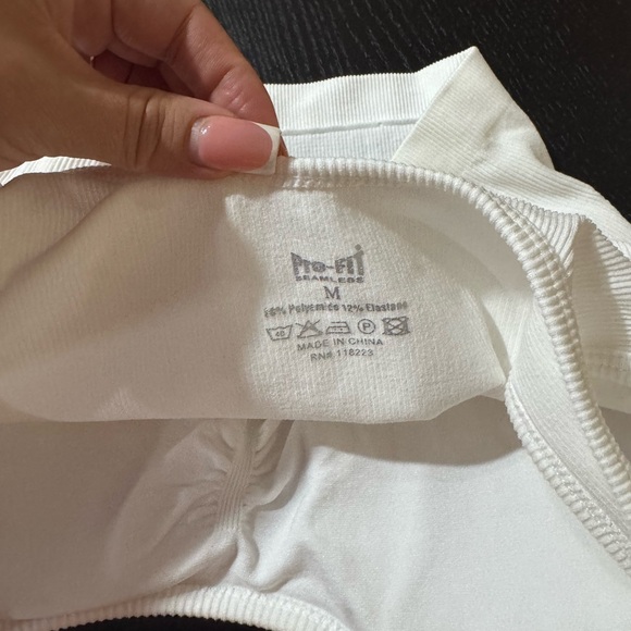 White Ribbed Tank Top - Picture 4 of 4